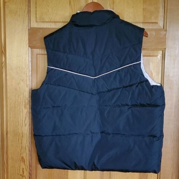 NorthCrest Down Puffer Sz. L Black & Pink Full Zippered Vest w Pockets - Picture 3 of 9